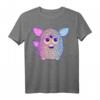 HapDog Retro Neon Gradient Big Cute Portrait T-Shirt – Lustiges, offiziell lizenziertes Hasbro Design für Kinder und Erwachsene