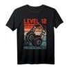 12. Geburtstag Jungen Video Gamer Level 12 Unlocked T-Shirt – Perfekt für Gaming-Party, LAN-Party & Geburtstagsgeschenke