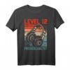 12. Geburtstag Jungen Video Gamer Level 12 Unlocked T-Shirt – Perfekt für Gaming-Party, LAN-Party & Geburtstagsgeschenke