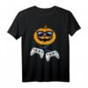Halloween Kürbis Jack O Lantern Verpixeltes 90s Gamer T-Shirt – Lustiges Retro-Gaming Design für Jungen, Männer, Teenager & Freunde