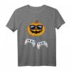 Halloween Kürbis Jack O Lantern Verpixeltes 90s Gamer T-Shirt – Lustiges Retro-Gaming Design für Jungen, Männer, Teenager & Freunde