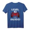 Level 13 Unlocked Official Teenager Gamer Jungen T-Shirt – Perfektes Geburtstagsgeschenk für Gamer und Videospiel-Fans