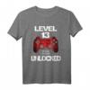 Level 13 Unlocked Official Teenager Gamer Jungen T-Shirt – Perfektes Geburtstagsgeschenk für Gamer und Videospiel-Fans
