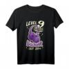 Kinder Gamer Girl T-Shirt zum 9. Geburtstag - Level 9 Freigeschaltet, Legendär seit 2014, Perfektes Geschenk für junge Zockerinnen
