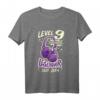 Kinder Gamer Girl T-Shirt zum 9. Geburtstag - Level 9 Freigeschaltet, Legendär seit 2014, Perfektes Geschenk für junge Zockerinnen
