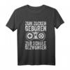 Zum Zocken Geboren Zur Schule Gezwungen - Lustiges Gamer T-Shirt für Teenager, Jungen, Mädchen & Geburtstagsgeschenk für Freunde und Zocker