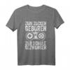 Zum Zocken Geboren Zur Schule Gezwungen - Lustiges Gamer T-Shirt für Teenager, Jungen, Mädchen & Geburtstagsgeschenk für Freunde und Zocker