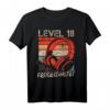18. Geburtstag Jungen Gaming T-Shirt - Level 18 Freigeschaltet, Perfekt für Gaming Partys & LAN-Events