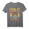 Level 8 Jahre Geburtstagsshirt für Jungen - Gamer T-Shirt mit Controller Motiv für die nächste Geburtstagsparty oder LAN-Party