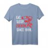 Gamer Geschenk zum 21. Geburtstag - EAT SLEEP Game seit 1999 T-Shirt für Geburtstagsfeier & Gaming Fans