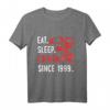 Gamer Geschenk zum 21. Geburtstag - EAT SLEEP Game seit 1999 T-Shirt für Geburtstagsfeier & Gaming Fans