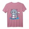 Niedliche Gaming Katze Video Game Computer Videogame PC T-Shirt – Perfektes Geschenk für Gamer zu Weihnachten, Geburtstag & Feiertagen