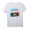 Level 10 Geburtstag Shirt für Jungen und Mädchen - Perfektes Geschenk zum 10. Geburtstag mit Gaming-Controller Motiv