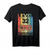 32. Geburtstag Geschenk - Level 32 Komplett Shirt für Videospieler & Gamer, Perfektes Geburtstagsgeschenk für Fans von 1987