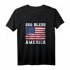 God Bless America T-Shirt mit USA Flagge - Patriotisches 4. Juli Tank Top für Männer und Frauen, ideal als Geschenk für Vati, Großvater und Familie