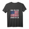 God Bless America T-Shirt mit USA Flagge - Patriotisches 4. Juli Tank Top für Männer und Frauen, ideal als Geschenk für Vati, Großvater und Familie