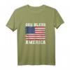 God Bless America T-Shirt mit USA Flagge - Patriotisches 4. Juli Tank Top für Männer und Frauen, ideal als Geschenk für Vati, Großvater und Familie