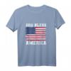 God Bless America T-Shirt mit USA Flagge - Patriotisches 4. Juli Tank Top für Männer und Frauen, ideal als Geschenk für Vati, Großvater und Familie