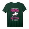 Geboren um mit Mama Reiten zu gehen - Lustiges Pferde Mädchen T-Shirt für Reiterinnen, Pferdeliebhaber & Reitsportfans