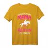 Geboren um mit Mama Reiten zu gehen - Lustiges Pferde Mädchen T-Shirt für Reiterinnen, Pferdeliebhaber & Reitsportfans