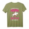 Geboren um mit Mama Reiten zu gehen - Lustiges Pferde Mädchen T-Shirt für Reiterinnen, Pferdeliebhaber & Reitsportfans