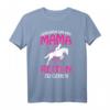 Geboren um mit Mama Reiten zu gehen - Lustiges Pferde Mädchen T-Shirt für Reiterinnen, Pferdeliebhaber & Reitsportfans