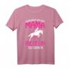 Geboren um mit Mama Reiten zu gehen - Lustiges Pferde Mädchen T-Shirt für Reiterinnen, Pferdeliebhaber & Reitsportfans