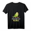 Damen Wellensittich Mama T-Shirt mit V-Ausschnitt - Buntes Vogelgeschenk für Vogelhalterinnen & Tierliebhaberinnen