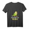Damen Wellensittich Mama T-Shirt mit V-Ausschnitt - Buntes Vogelgeschenk für Vogelhalterinnen & Tierliebhaberinnen