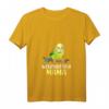 Damen Wellensittich Mama T-Shirt mit V-Ausschnitt - Buntes Vogelgeschenk für Vogelhalterinnen & Tierliebhaberinnen