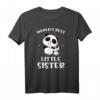 Weltbeste kleine Schwester Panda T-Shirt – Süßes Geschwistergeschenk für Baby Announcement, Geburt, Baby Shower & Gender Reveal