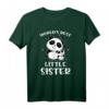 Weltbeste kleine Schwester Panda T-Shirt – Süßes Geschwistergeschenk für Baby Announcement, Geburt, Baby Shower & Gender Reveal