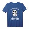 Weltbeste kleine Schwester Panda T-Shirt – Süßes Geschwistergeschenk für Baby Announcement, Geburt, Baby Shower & Gender Reveal