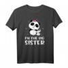 Ich bin die große Schwester - Süßes Pandas Geschwister T-Shirt für Geburt, Baby Shower & Gender Reveal