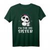 Ich bin die große Schwester - Süßes Pandas Geschwister T-Shirt für Geburt, Baby Shower & Gender Reveal