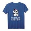 Ich bin die große Schwester - Süßes Pandas Geschwister T-Shirt für Geburt, Baby Shower & Gender Reveal