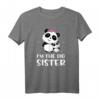 Ich bin die große Schwester - Süßes Pandas Geschwister T-Shirt für Geburt, Baby Shower & Gender Reveal