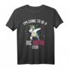 I'm Going To Be A Big Sister 2020 - Persönliches Geschwister T-Shirt für die große Schwester, ideal als Geschenk zu Geburt, Taufe, Weihnachten und mehr