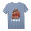Papibär Vater Tochter Sohn Geschwister Zwillings T-Shirt - Perfektes Vatertags- oder Geburtstagsgeschenk für Väter mit Neugeborenen