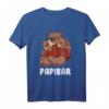 Papibär Vater Tochter Sohn Geschwister Zwillings T-Shirt - Perfektes Vatertags- oder Geburtstagsgeschenk für Väter mit Neugeborenen