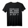Geschwister: Einzelkind Großer Bruder 2021 - Bruder Sprüche T-Shirt für Familie & Geburtstag
