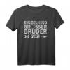 Geschwister: Einzelkind Großer Bruder 2021 - Bruder Sprüche T-Shirt für Familie & Geburtstag