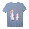Große Schwester 2021 Einhorn T-Shirt – Niedliches Geschenkidee für Geschwister, Märchen- und Fabelwesen-Liebhaber