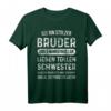 Stolzer Bruder Liebevolle Schwester Geschwister T-Shirt - Klassisch geschnitten, doppelt genähter Saum