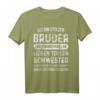 Stolzer Bruder Liebevolle Schwester Geschwister T-Shirt - Klassisch geschnitten, doppelt genähter Saum