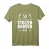 Lustiges Bruder Geschenk T-Shirt mit Spruch 'So sieht ein stolzer Bruder aus' – Perfekt für Weihnachten & Geburtstag