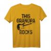This Grandpa Rocks Opa Gitarrist Rock Musik T-Shirt – Vintage Design, Ideal als Geschenk für Gitarristen und Rockmusik-Fans