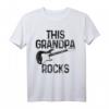 This Grandpa Rocks Opa Gitarrist Rock Musik T-Shirt – Vintage Design, Ideal als Geschenk für Gitarristen und Rockmusik-Fans