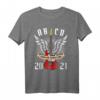 Endlich Schulkind 2021 ABCD Gitarre Rocker T-Shirt – Retro Schulanfang Outfit für coole Jungs und Mädchen, perfekt für Schulstart & Musikfans