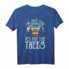 Im Just Here To Hit The Trees T-Shirt – Lustiges Discgolf Design, Perfekt als Geburtstags- oder Weihnachtsgeschenk für Männer, Frauen und Kinder